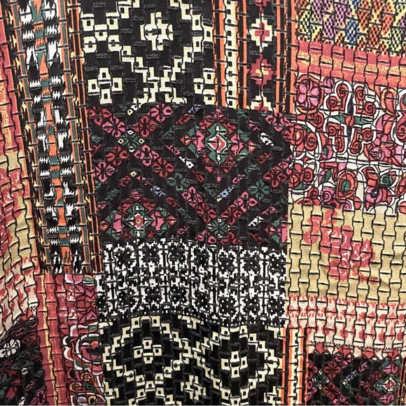 Zara Patchwork Dress size L - Picture 2 of 4